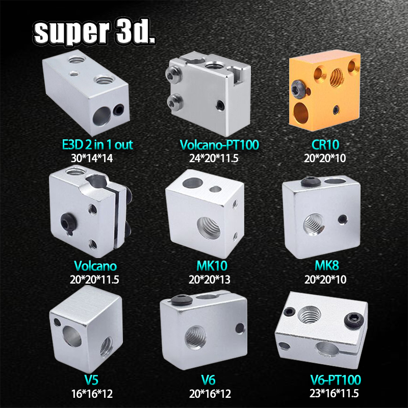 3D Printing Warehouse - 1 шт. 3D-нагревательный блок E3D V5