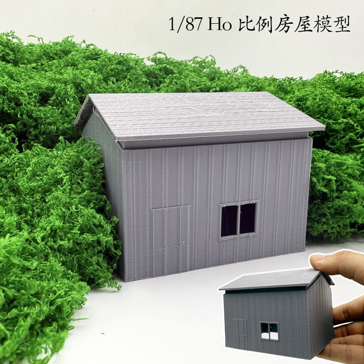 3D Printing Warehouse - 1/87, масштабная модель дома, модель складского