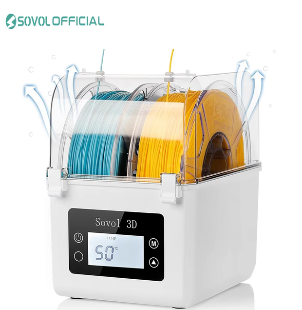 3D Printing Deck Box - Sovol 2-рулонный дегидратор нити, держатель катушки,