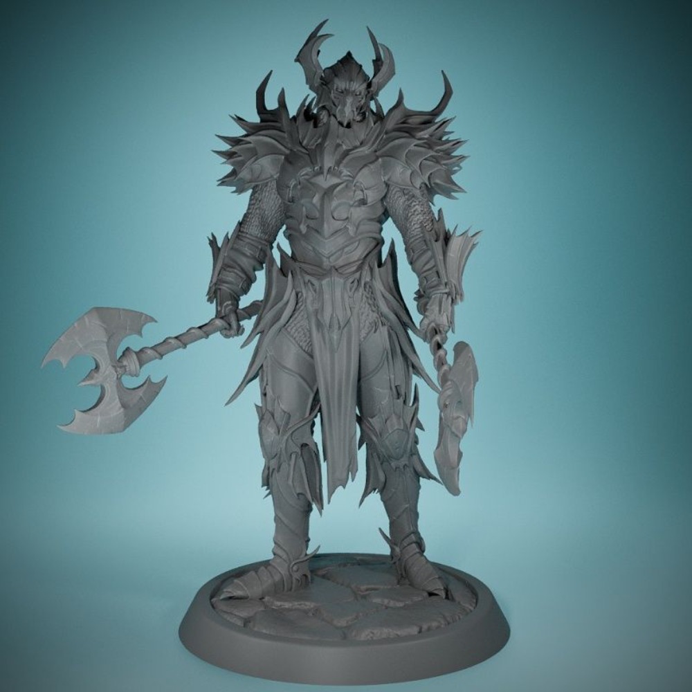 3D Printing Chess - No Wings Demon Knight 3D печатная