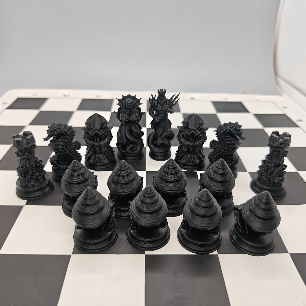 Набор шахматных фигурок «Мифы  – обзор и цена 3D Printing Chess