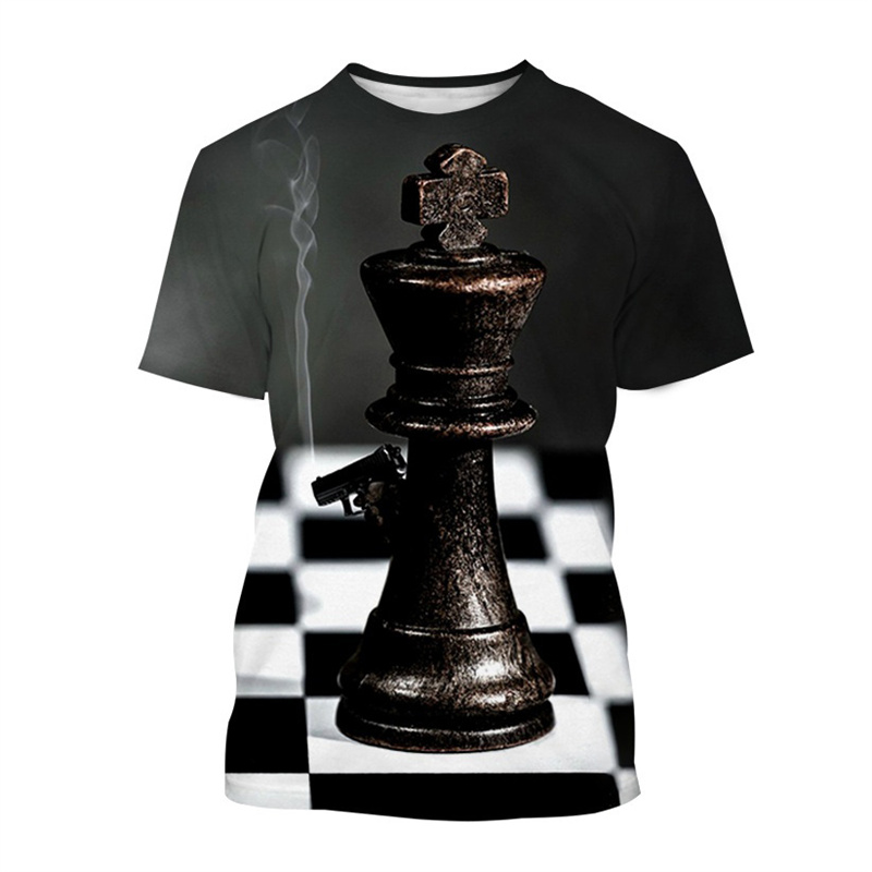 Футболка мужская с 3D-принтом  – обзор и цена 3D Printing Chess