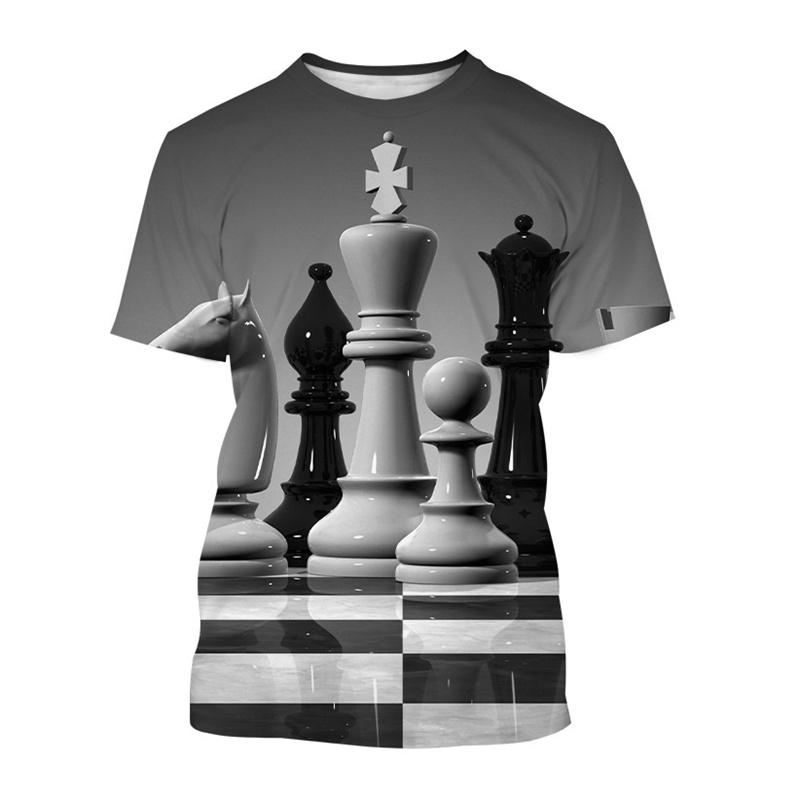 Футболка мужская с 3D-принтом  – обзор и цена 3D Printing Chess
