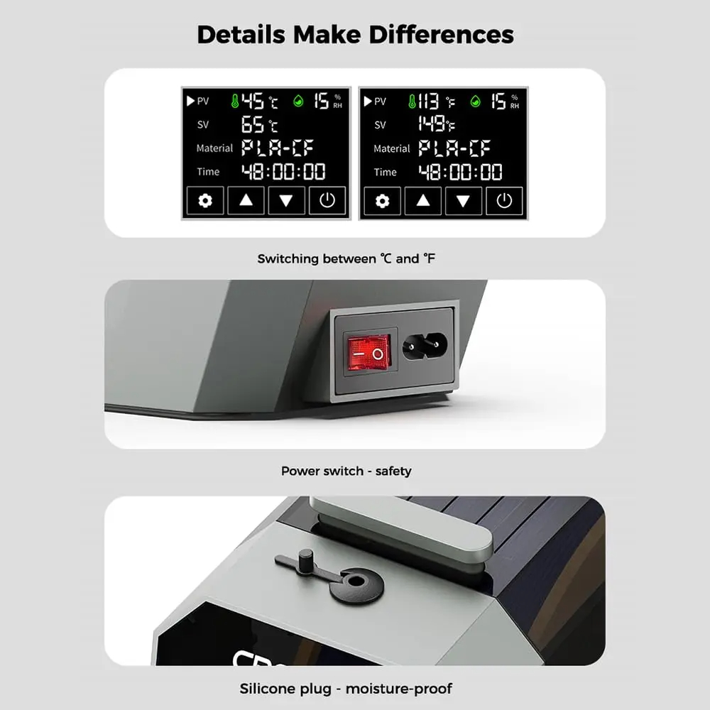 Сушилка для филамента Creality – обзор и цена 3D Printing Deck Box