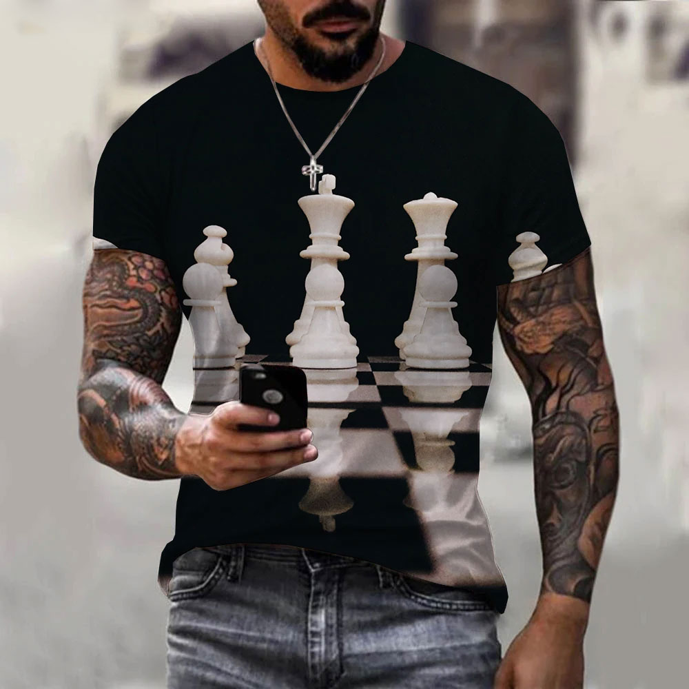 Футболка мужская Шахматная с 3 – обзор и цена 3D Printing Chess