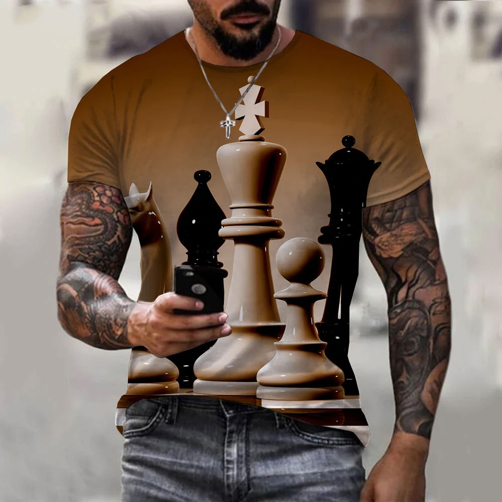 Футболка мужская Шахматная с 3 – обзор и цена 3D Printing Chess