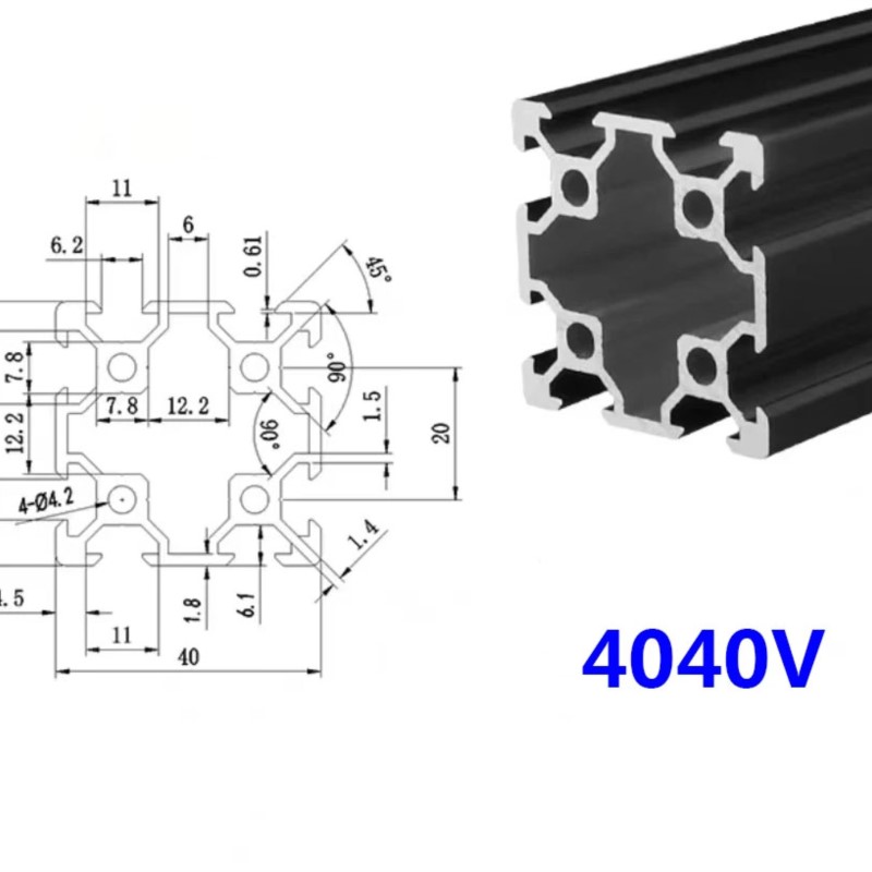 1 шт., 4040 в-слот, 4040 в, че – обзор и цена 3D Printer Enclosure Frame