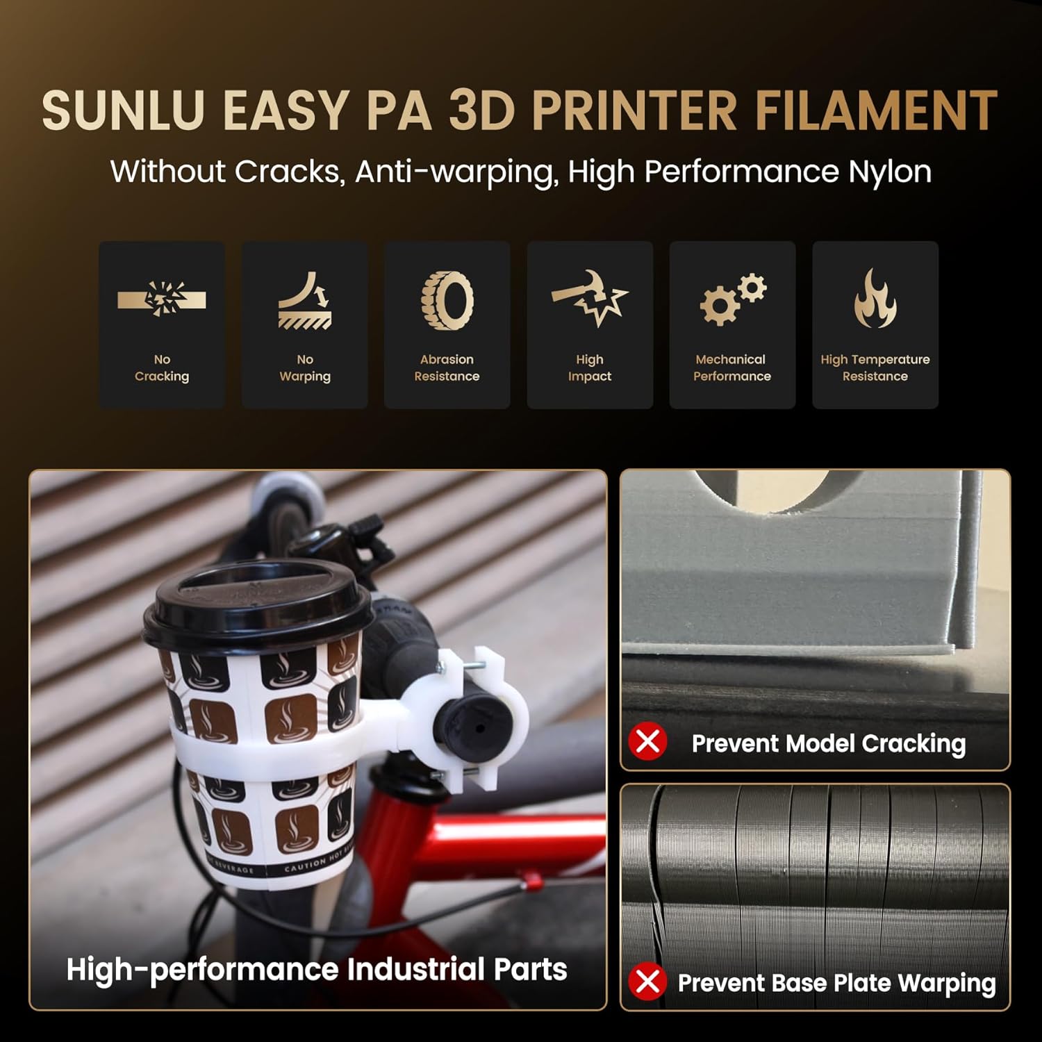 SUNLU 1 кг, простая впечатанна – обзор и цена 3D Printing Nylon Filament